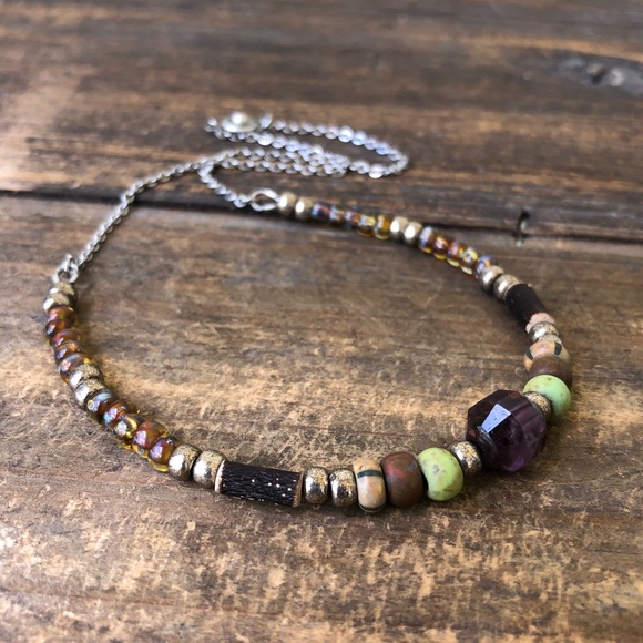 Walk in the Woods - Phantom Amethyst Necklace - Picture 1 of 7